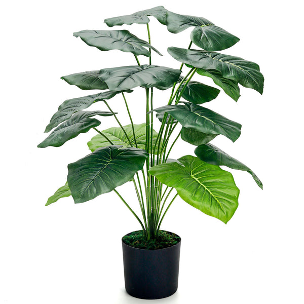 Miracliy 28'' Fake Plants Large Artificial Tropical Faux Plants Indoor Tall for Room Home Bathroom Farmhouse Outdoor Decor