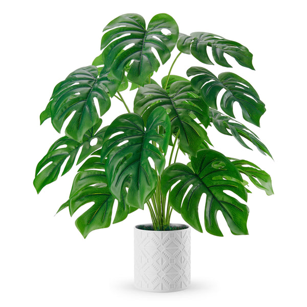 Miracliy 28'' Fake Plants Large Artificial Plants Tall Faux Plants Indoor for Home Farmhouse Bedroom Living Room Decor