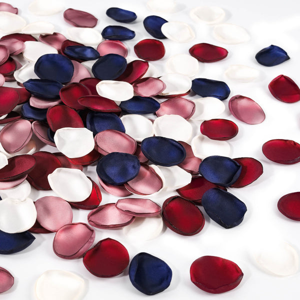 Miracliy 300pcs Artificial Flowers Silk Rose Petals Flower Girl Scatter Petals for Aisle Centerpieces Table Confetti Party Favors Home Wedding Decorations