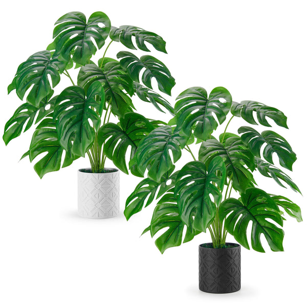 Miracliy 2 Pack 28¡®¡¯ Fake Plants Large Artificial Plants Tall Faux Plants Indoor for Home Farmhouse Bedroom Living Room Decor